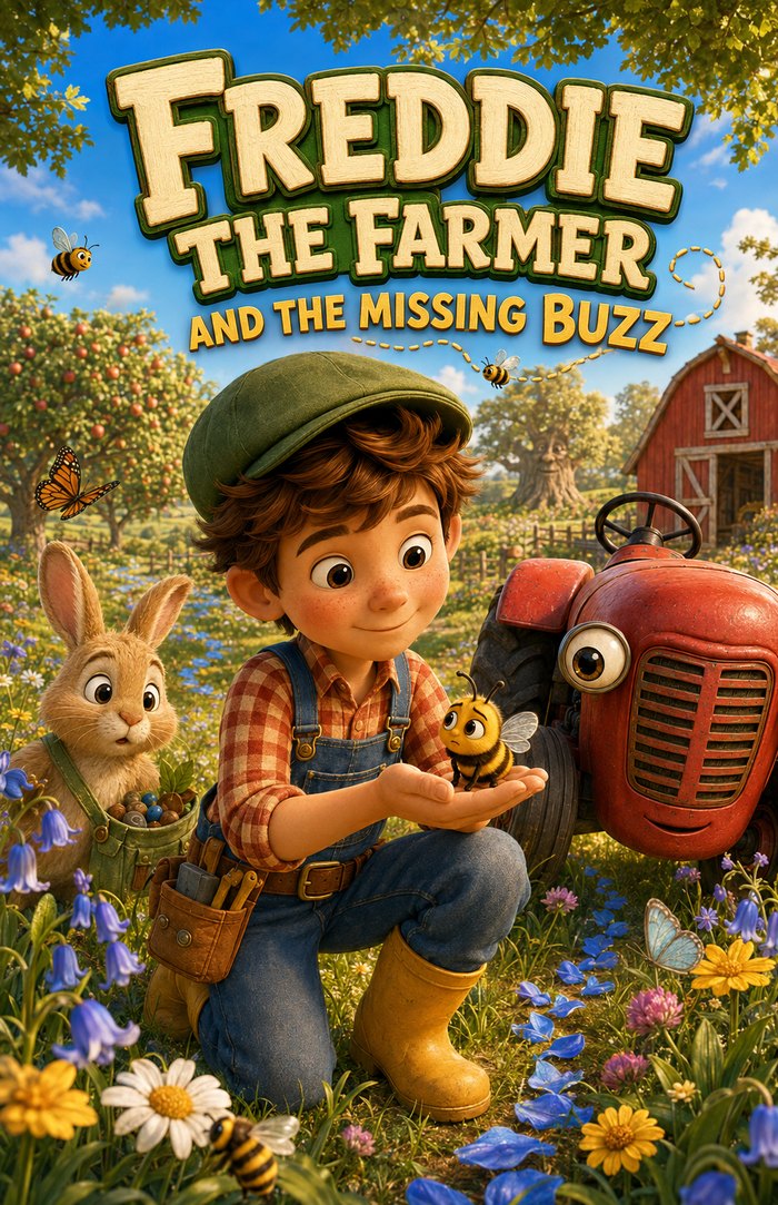 Freddie the Farmer and the Missing Buzz — book cover